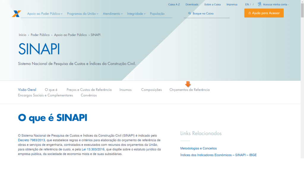 O que é SINAPI?