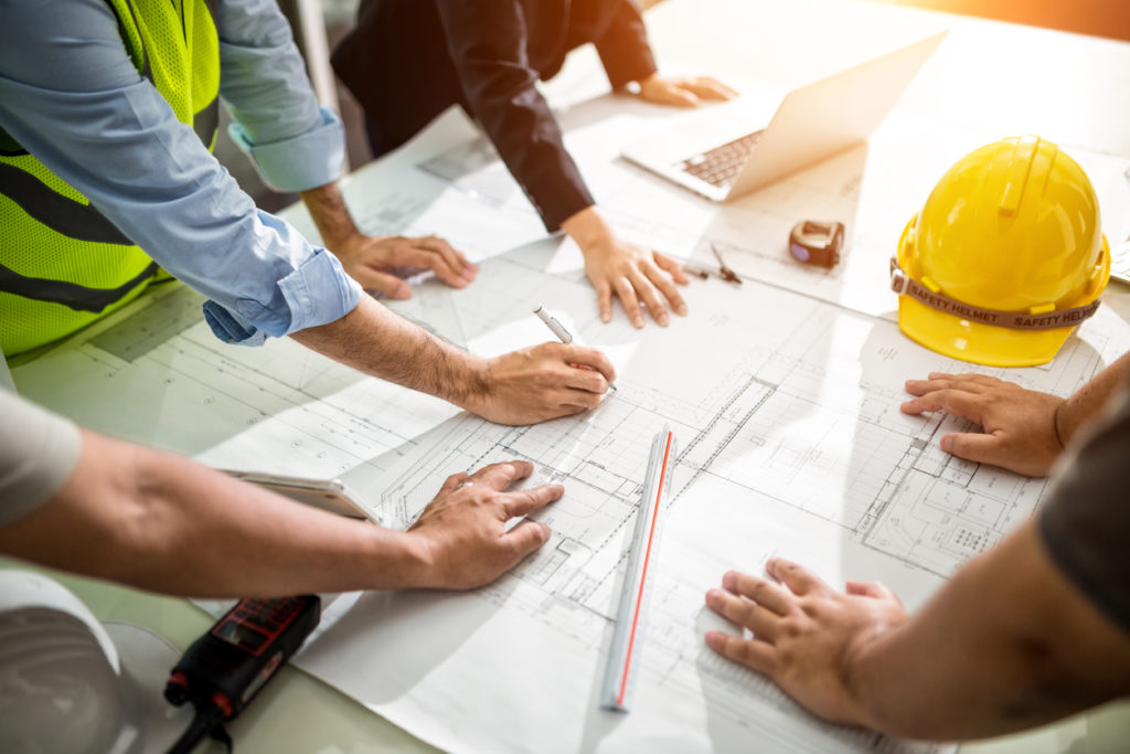 gestão de obras equipe se organizando