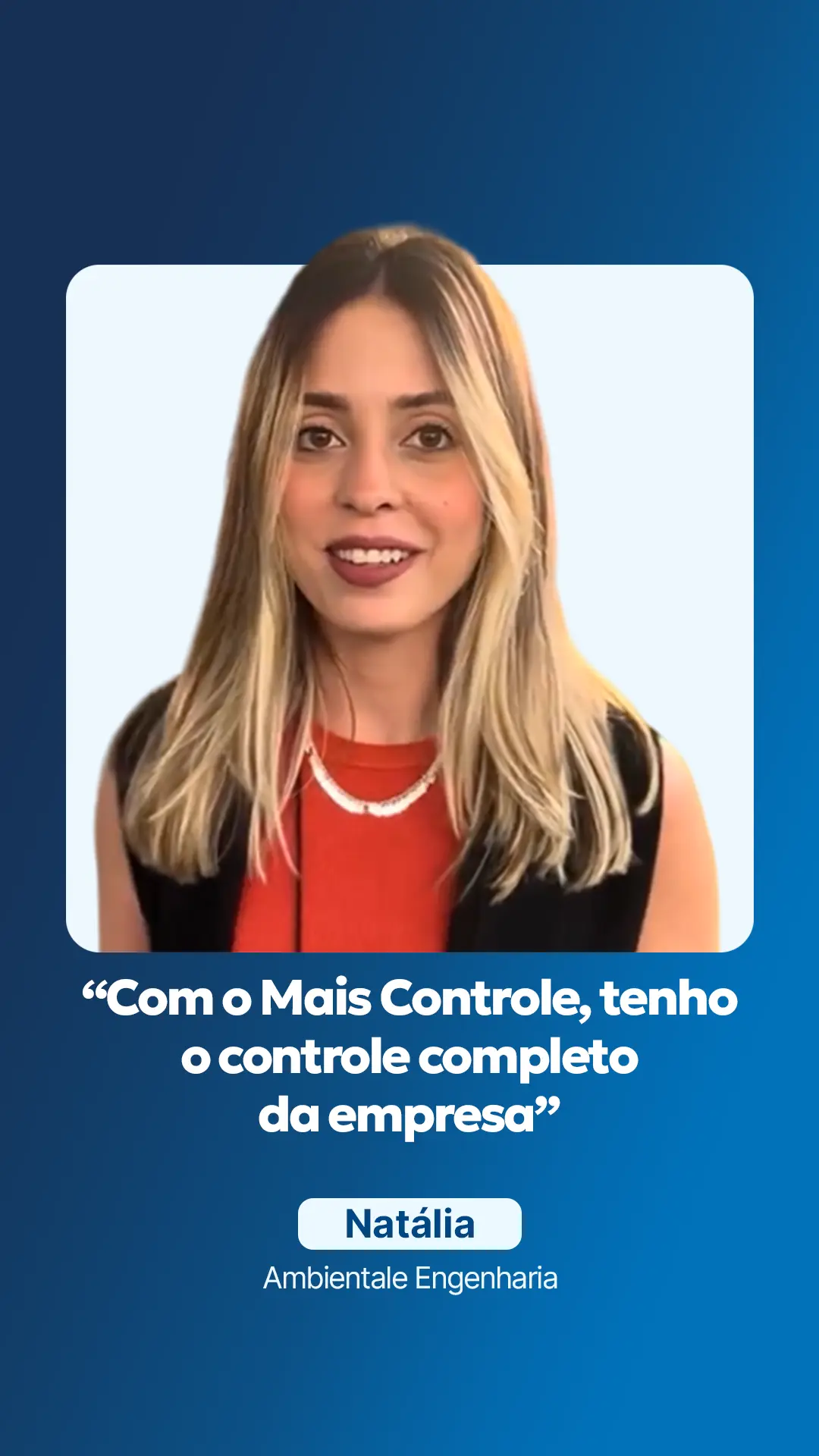 Depoimento de Natália — Ambientale