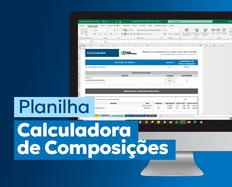 Planilha Calculadora de Composições