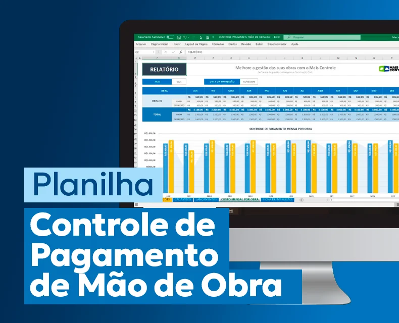 Planilha Controle de Pagamento de Mão de Obra