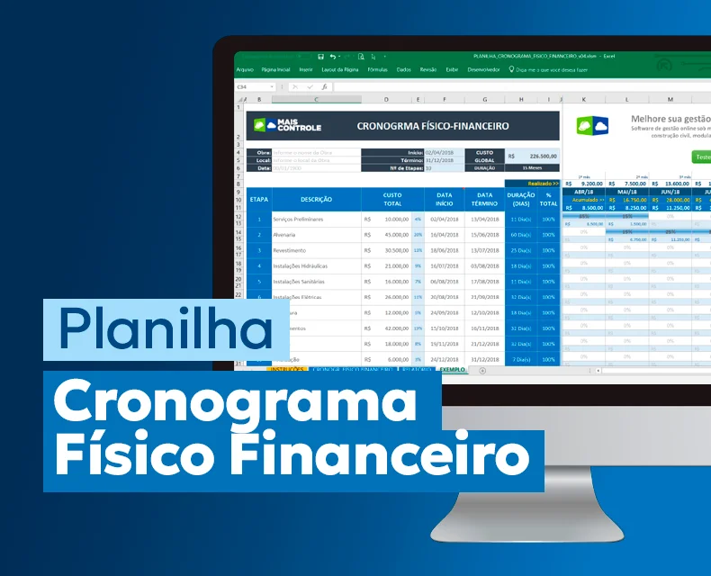 Planilha Cronograma Físico Financeiro