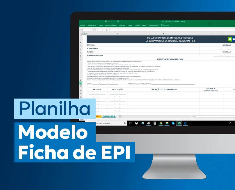 Planilha Modelo Ficha de EPI